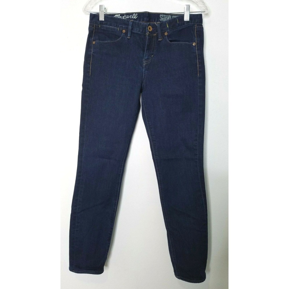 Madewell  Skinny Skinny Jeans 28x32 Dark Wash Blue Mid‎ Rise Ankle Length